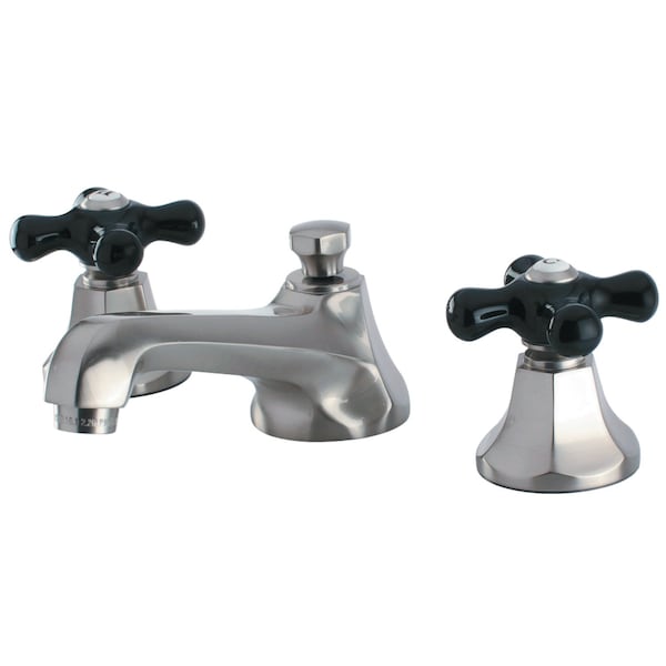 KS4468PKX Duchess Widespread Bathroom Faucet W/ Brass Pop-Up, Nickel